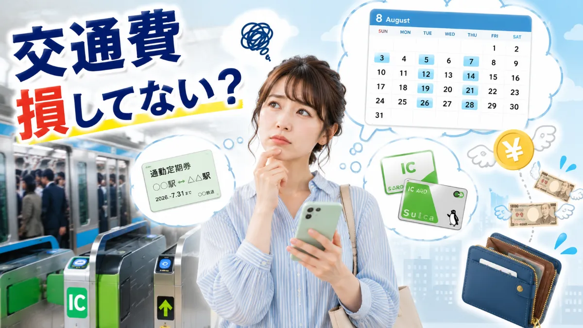 交通費の無駄に悩むビジネスパーソン