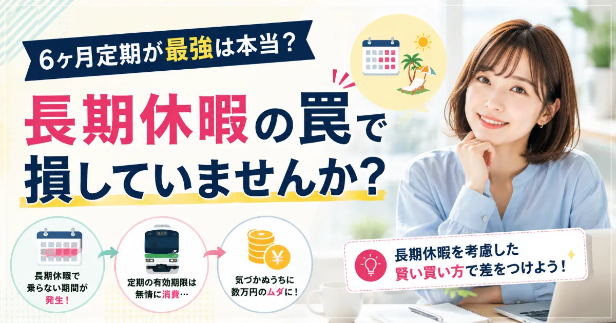 「とりあえず6ヶ月定期」はもうやめよう！お盆や年末年始が引き起こす交通費の罠